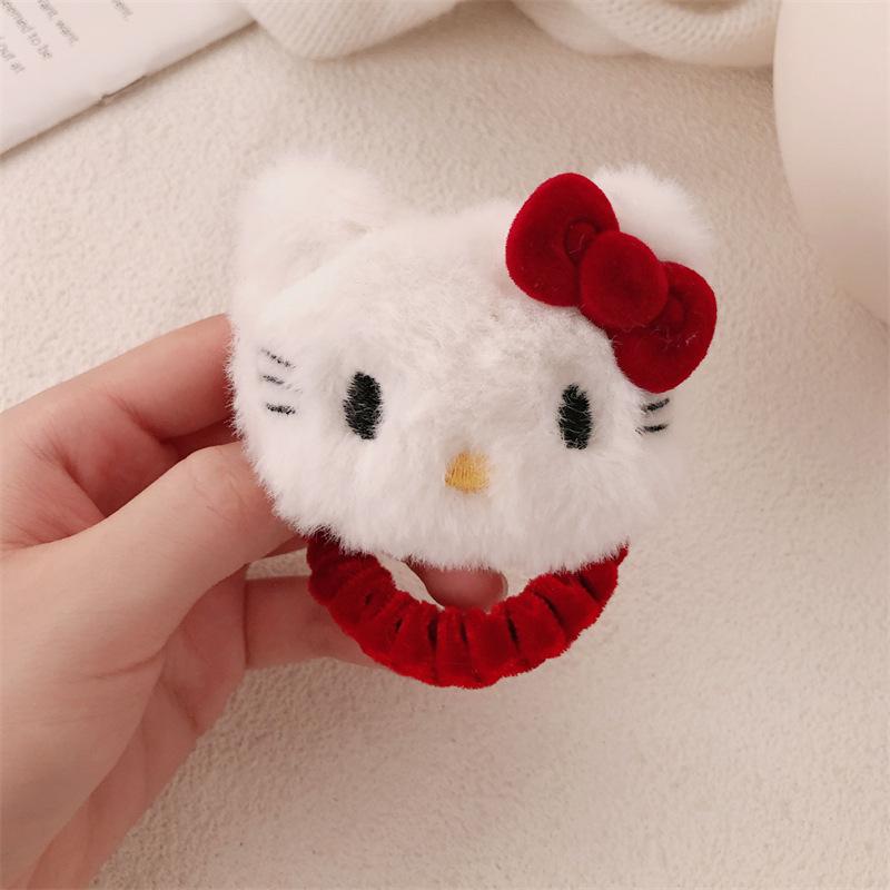 Ankola Red Bowknot Kitten Hair Clip for Girls - Sweet Hairpin Accessory
