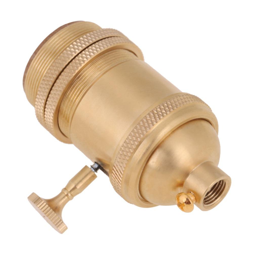 E26 E27 Base Lamp Socket Holder Copper Material Pendant Lamp Holder Light Socket Pendant Lighting