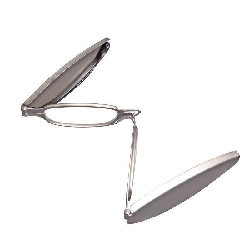 German foldable reading glasses, compact, portable, mini stylish elderly glasses, reading pocket high-definition reading glasses