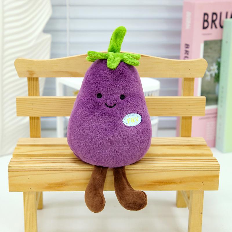Zhangzhongbao Ecological Vegetable Series Simulated Cauliflower Eggplant Corn Doll Doll Plush Doll Gift
