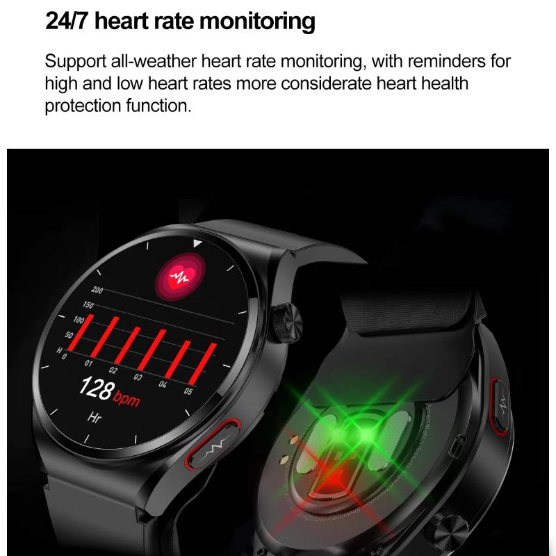 2025 NEW GT5 Smart Watch Air Pump Sphygmomanometer Heart Rate Thermometer Airbag Wristband Call Reminder Health Watch
