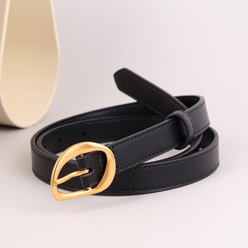 First Layer Cowhide Small Fashion Leather Belt Women'S Belt Decorative Belt