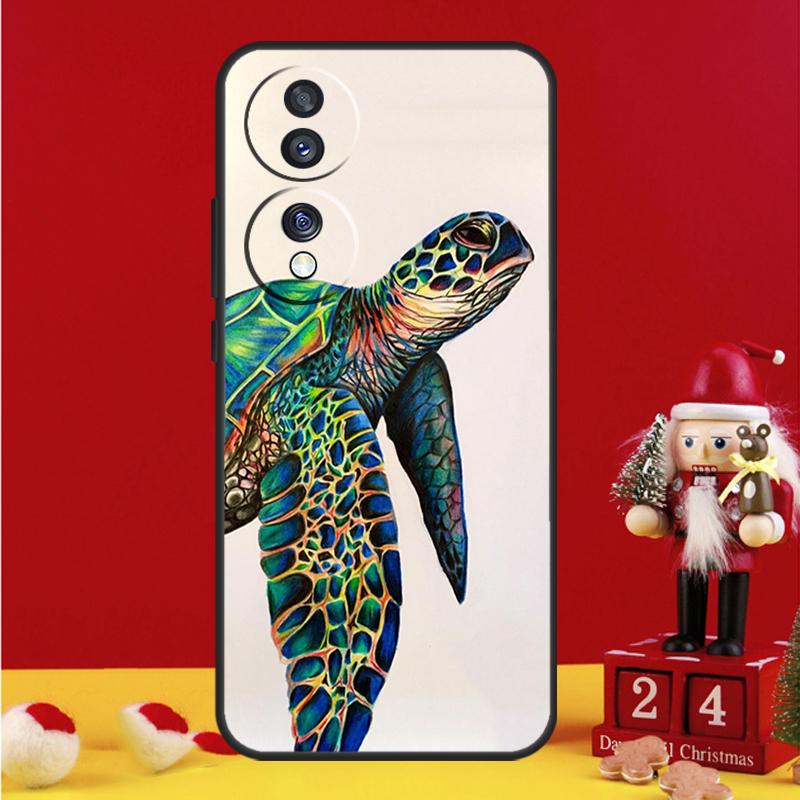 Sea Turtle Case For Honor 90 70 50 Magic 6 Lite Magic 5 Pro Honor X6a X7a X8a X9a X8 X9 X8b X9b Case