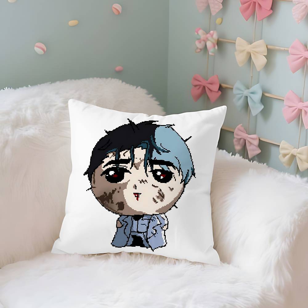 

AAlienstage Case Plush Fabric Soft Pillowcase Double Sided Print Cushion Cover Household Gifts 40X40cm
