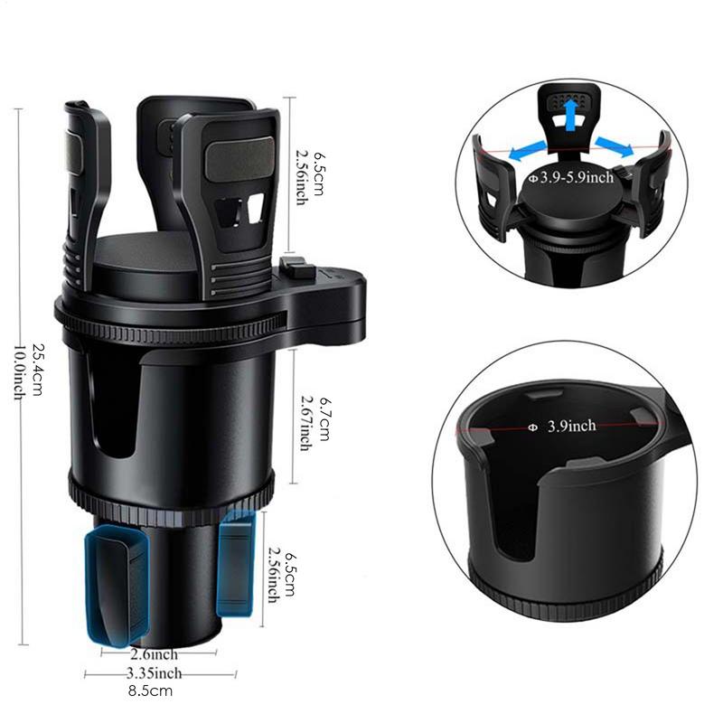 Non Slip Cup Holder For Car Adjustable Non-Slip Cup Holder Expander Vehicle Accessories Water Bottle Organizer For Coffee Mugs