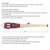 Anygig Portable Travel Electric Guitar, 82cm, 1.6kg, Brown, Sapele 25.5 Full-Scale, Right-Handed, with Gig Bag