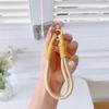Phone Short Lanyard 30cm Wrist Strap Nylon Pearl Hand Strap with Tether Tab