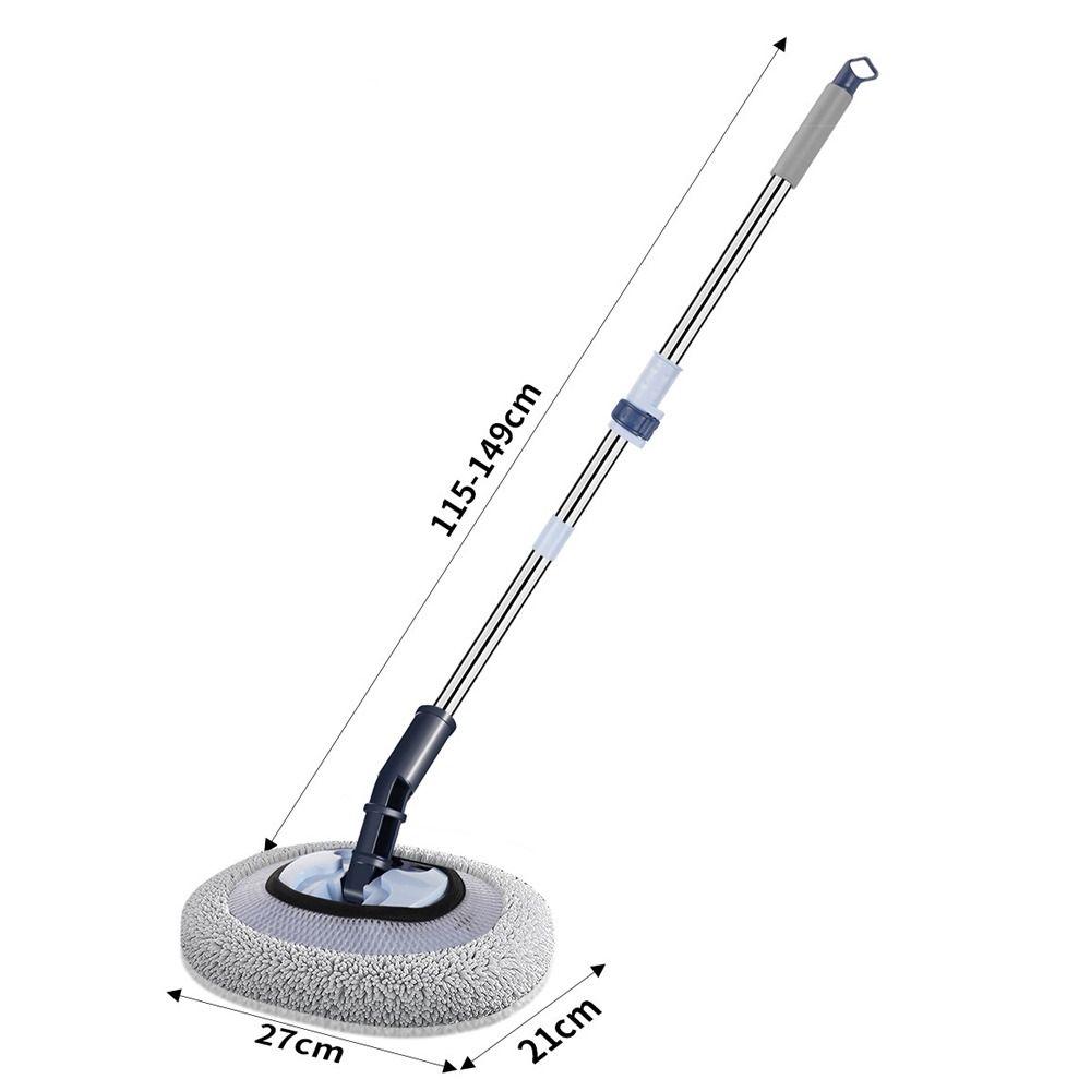 Soft Bristle Car Cleaning Brush Telescopic Long Handle Chenille Broom Car Wash Mop  For Home Use