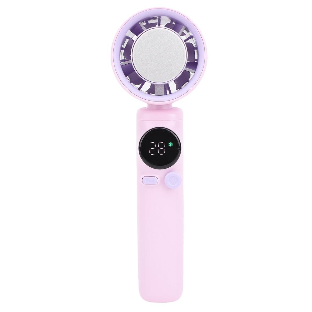 Ice Cooling Handheld Fan USB Rechargeable 1 199 Speeds LED Digital Display Long Battery Life Turbo Fan with Cooling
