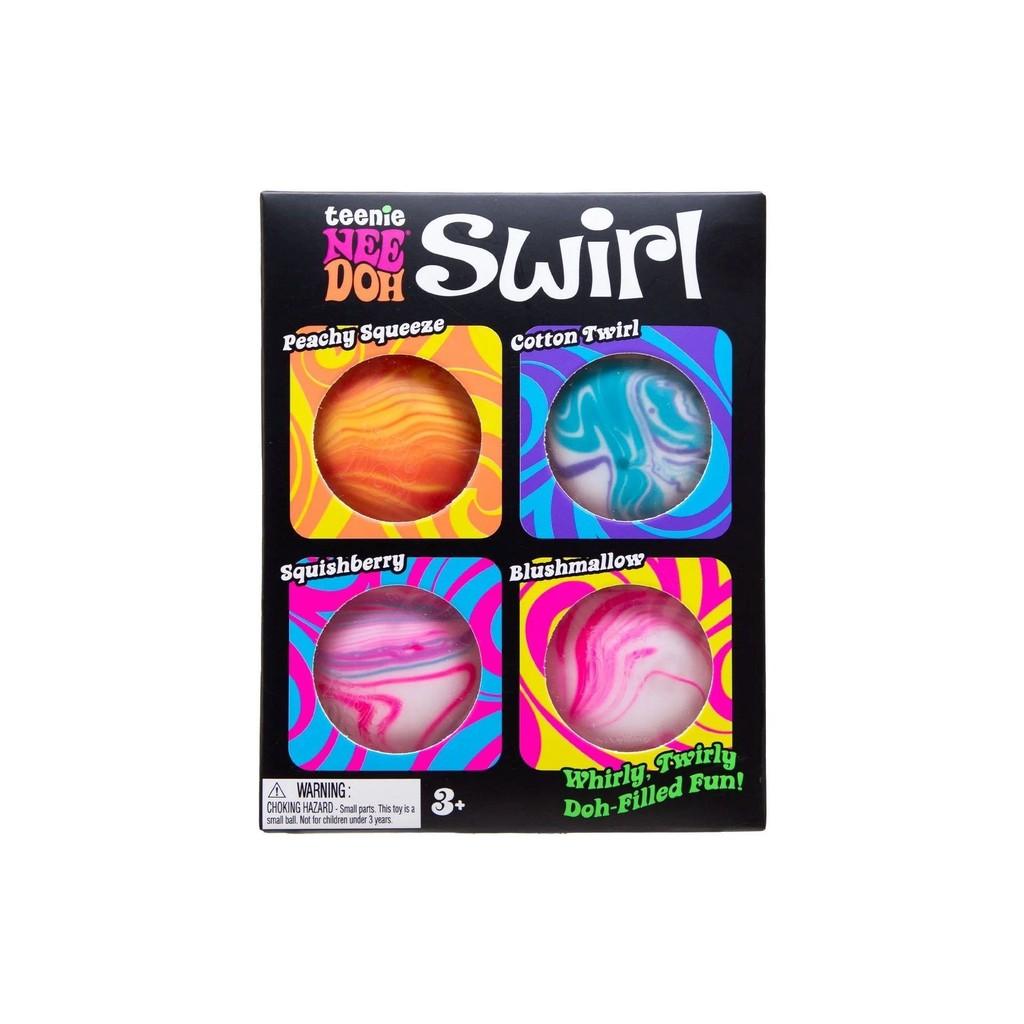 Needoh Teenie Swirl Stress Ball With Slow Rebound For Adults And Kids