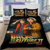Back To The Future 2 Movie Poster Print 3‑Pieces Duvet Cover Set Film Bedding Without Pillow Core Comforter Bedroom Home Decor