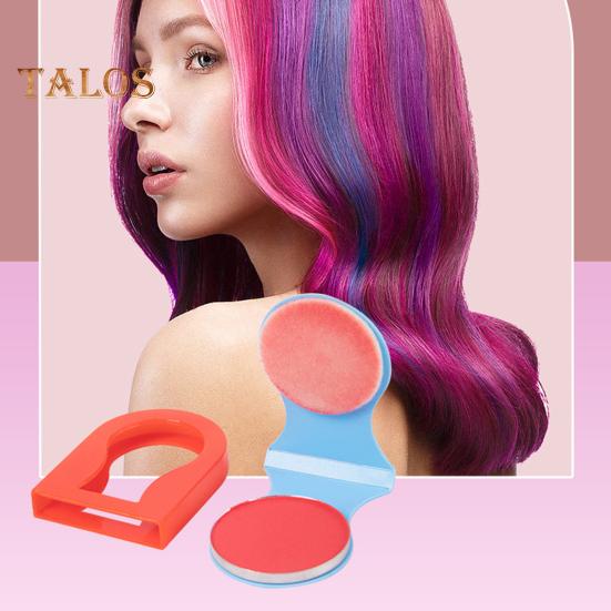 1/8Pcs 8 Colors Temporary Hair Chalk Washable Disposable Hair Dye Pressed Powder Single Color Men Women Hair Coloring Powder Box Halloween Cosplay