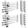 Goture Iron Rod Holder or Ceiling Mountable for Full Space Rod Weight No Assembly Includes Holds Set 10 Wall-Mounted [Wall Utilization] Multi-Function