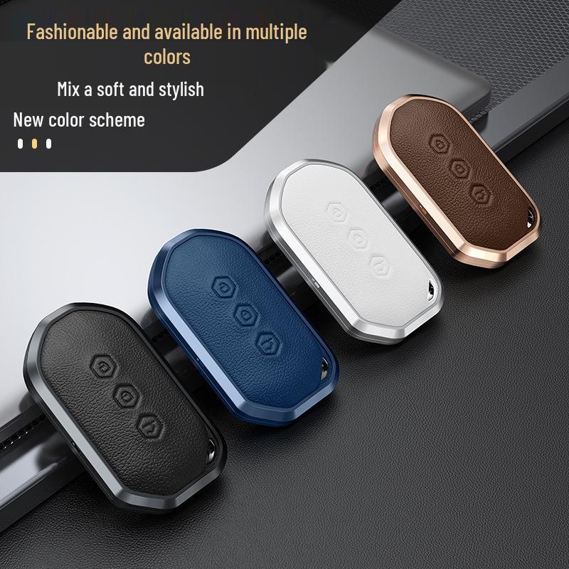 Metal Key Cover for 2020 Wuling Capgemini: Decorative Shell & Buckle