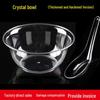 ZISIZ Disposable Hard Plastic Crystal Bowls