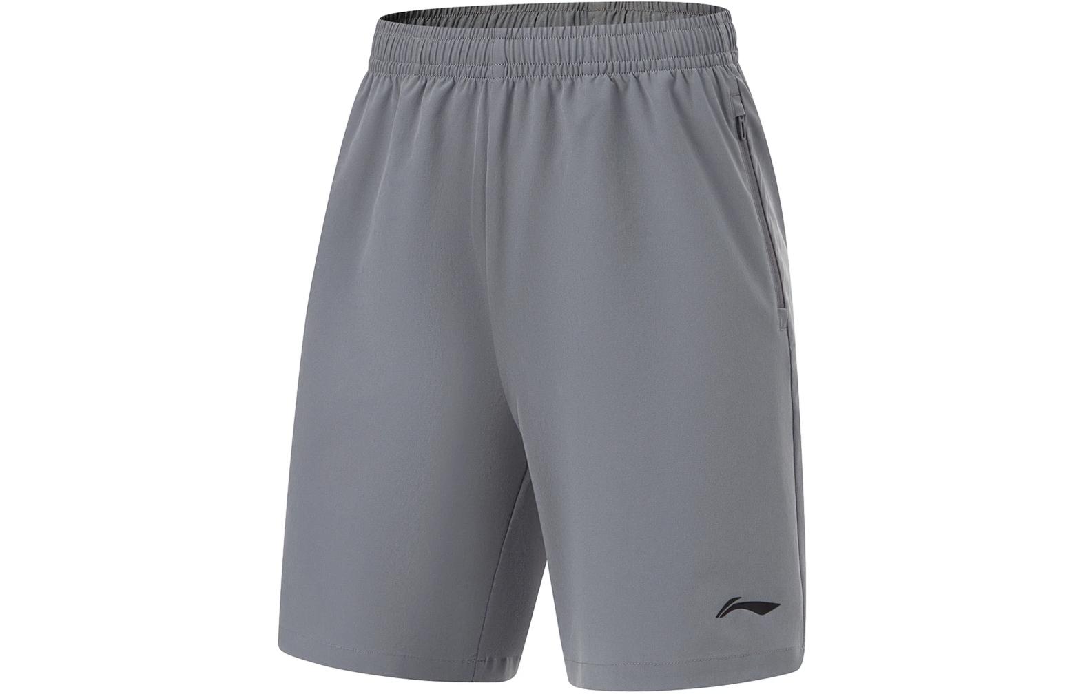 Li Ning Fitness Series Casual Shorts Men s Shadow Gray AKSU469-8 L