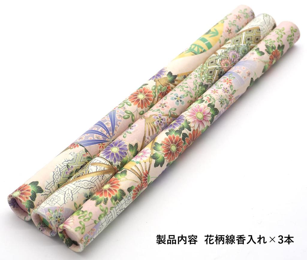 Audiophile Incense Case, 23 x 1.5cm, Portable, Fold-Resistant, Perfect for Buddhist Altars and Graveyard Visits, Stylish and Cute Floral Design,