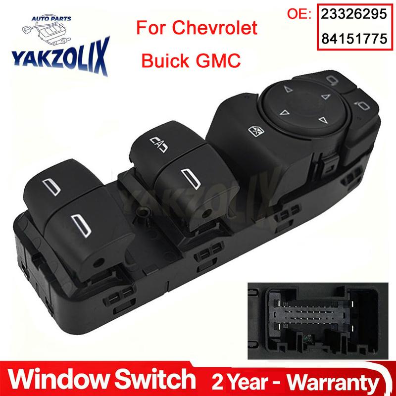 23326295 84151775 For Chevrolet Malibu Blazer GMC Acadia Terrain Buick Encore GX Front Left Side Power Window Siwtch Button