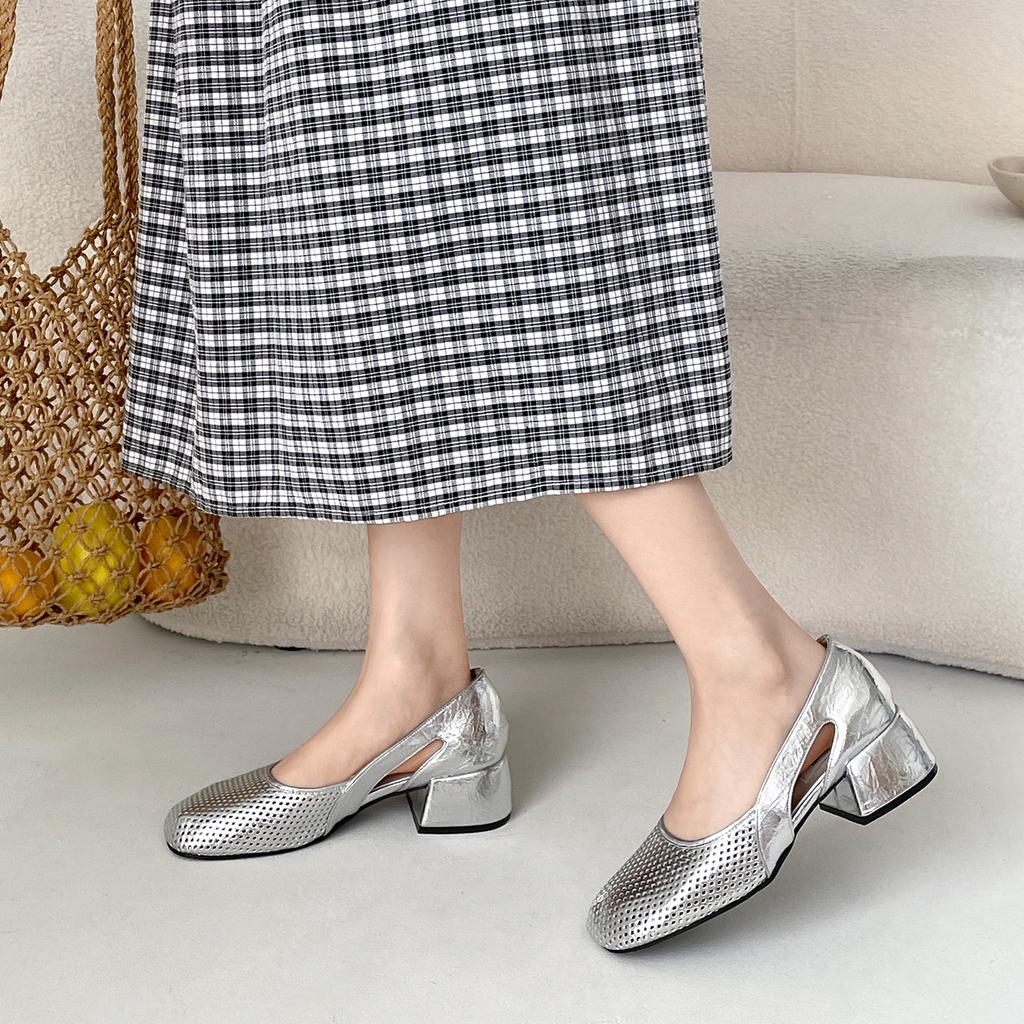 Fashion Retro Woman Shoes Round Toe Casual Female Sneakers Modis New 2025 Summer On Heels Scandals Retro Woman Shoes Round Toe Modis Cas