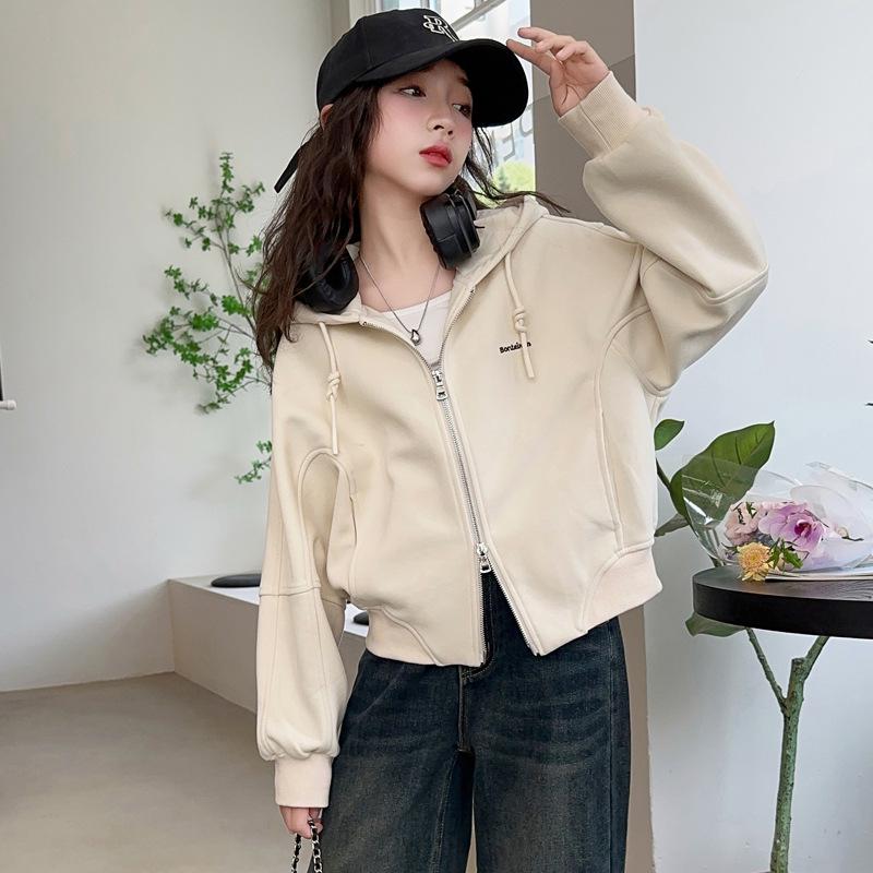 Spring 2025 Girls' Fashion Sweatshirt Jacket - Stylish Children's Top for Spring & Autumn