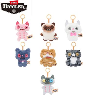 Fuggler Alley Cats Fuggler Funny Ugly Teeth Monster Fuggs Cute Keychain Bag Charm Plush Toys Pendant Decoration Dolls