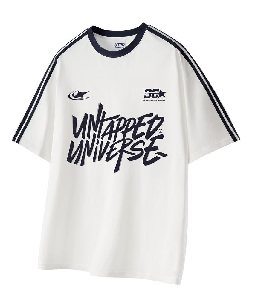 UNTAPPED STUDIO 96 Universe Oversized Track Short Sleeve Color Block T-Shirt 3 Colors