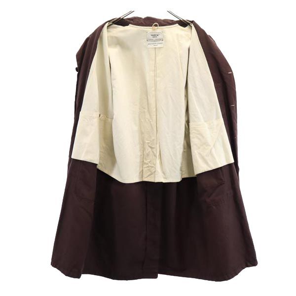 YAECA Light linen blend Chester coat M Brown WRITE Men's Used