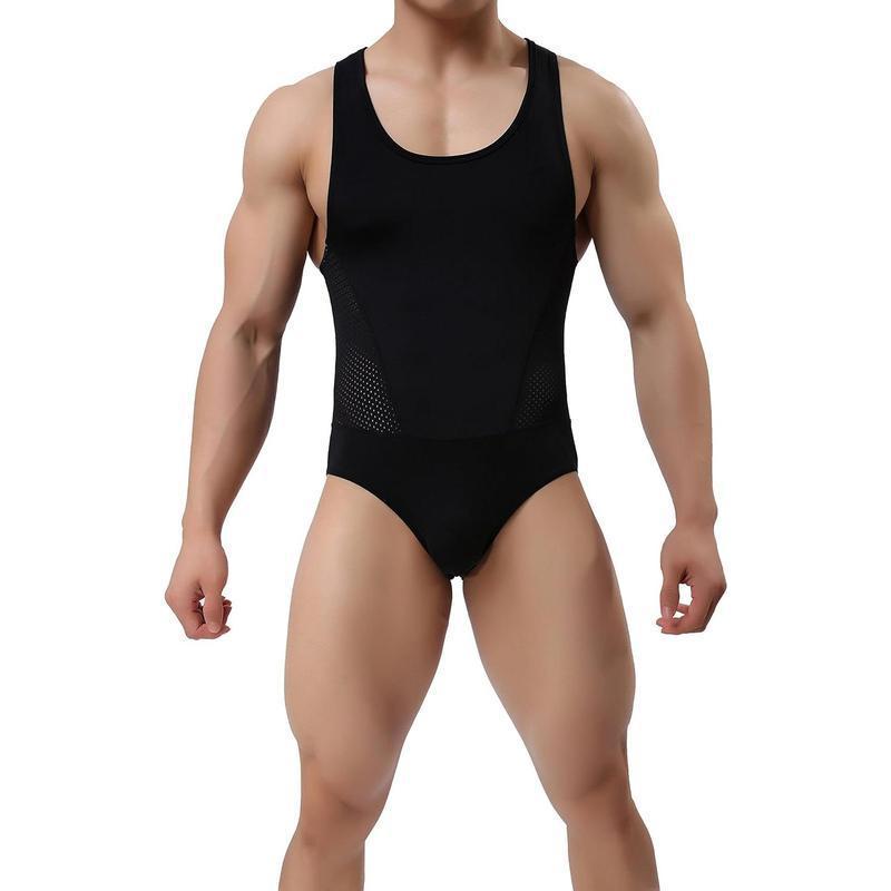 Men's Bodycon Top and Elastic Tight-fitting Pants Set W5160