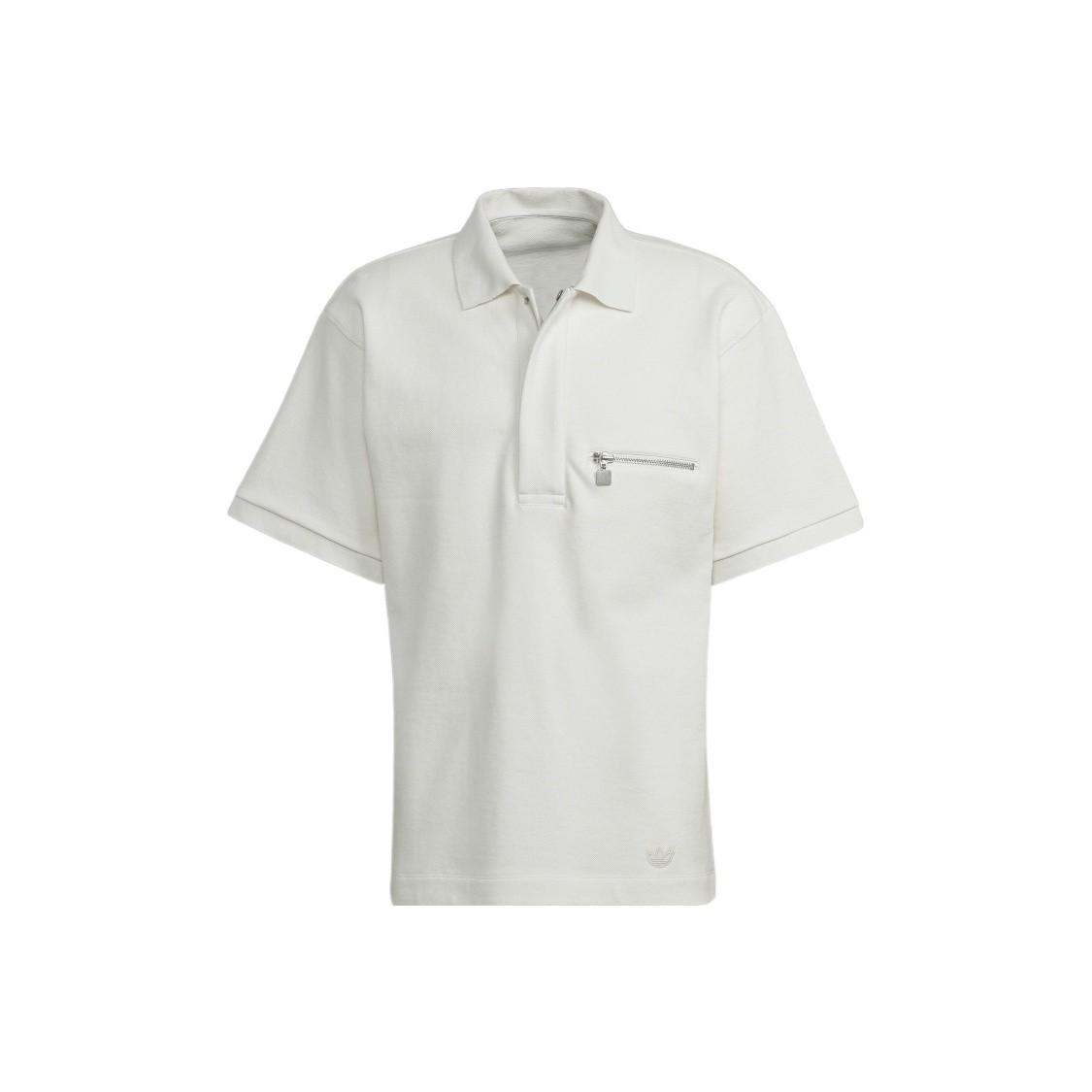 

adidas Solid Color Sports Polo Shirt with Short Sleeves for Men, Pink/White S