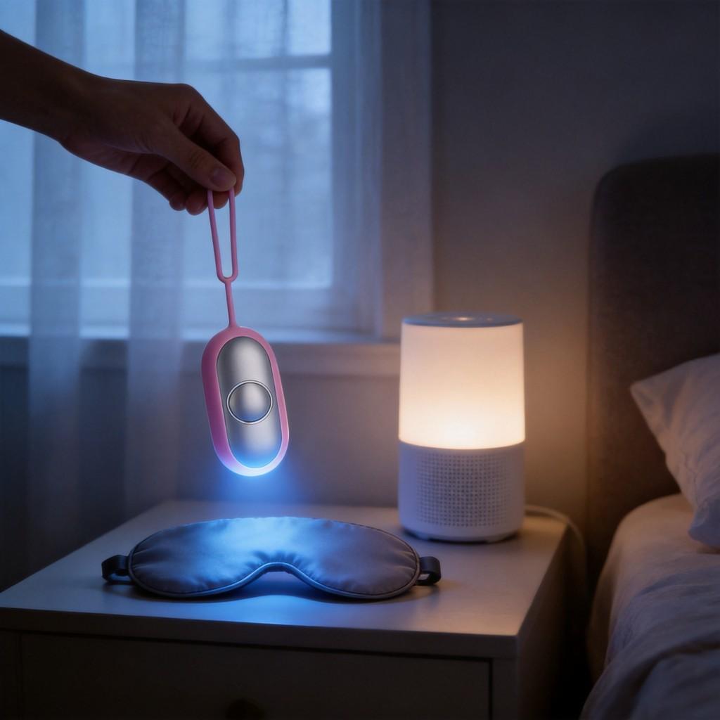 Portable Sleep Aid With Microcurrent Technology For Restful Nights And Stress Relief