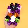2Pcs Halloween Bow Hair Clips Ghost Sweet Color-blocked Ribbon Bownot Hairpins For Girls Children Headwear Accessories