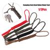 1/2pcs Camping Corn Knot Nylon Chain Tool Keychain DIY Tools Falling Paracord Rope Ornaments 7 Strands Ropes Knife Pendant