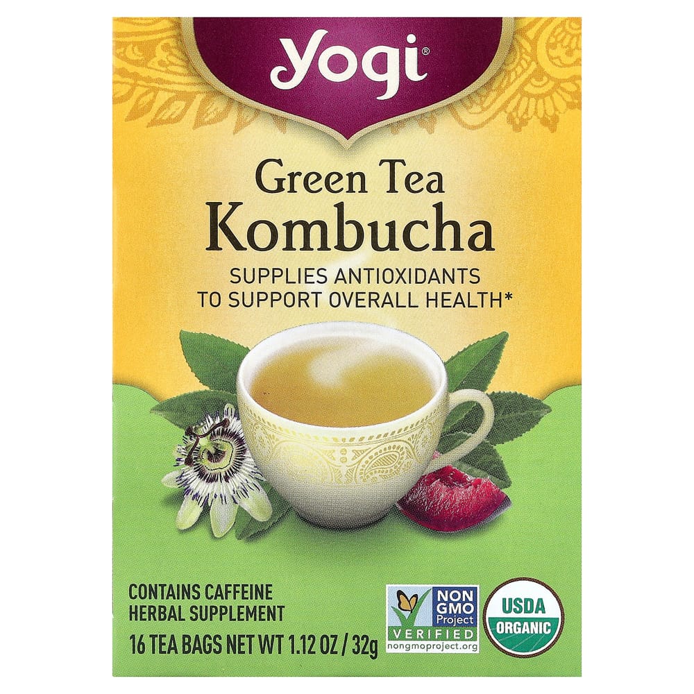 iHerb Yogi Tea Green Tea Kombucha 16 Tea Bags 32g (1.12oz)