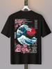 Maglietta Onda Grande di Kanagawa a Tokyo Arte Giapponese Grafica Sakura Tee