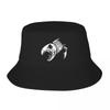 Custom Fishing Skeleton Fish Bone Bucket Hat Women  Unisex  Beach Sun Summer Camping Cap