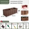 Carbonized Wood Outdoor Planter Box – Antiseptic Rectangular Flower Trough for Home, Courtyard, or Balcony.