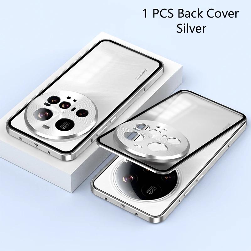 

Ударопрочный чехол для телефона Xiaomi 15 Ultra с металлическим каркасом из алюминиевого сплава, матовый акриловый жесткий бампер для Xiaomi 15 Pro 14 Ultra for Xiaomi 14 серебряный