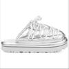 New UGG Hi Shine Spaceslider Slide Silver Women's 1149033-SLVR