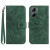 HT04 For ZTE Libero 5G IV Sunflower Series Phone Case Leather Wallet Cover with Hand Strap