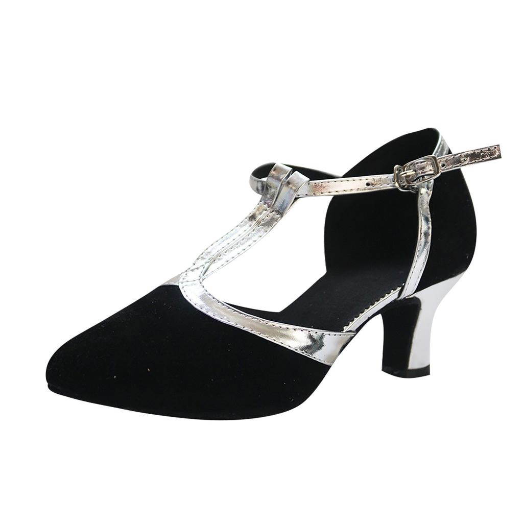 Women's Ballroom Tango Latin Dancing Shoes Sequins Shoes Social Dance Shoes