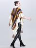 Imitation Cashmere Elegant Women Scarf Winter Ladies Fur Collar Striped Poncho Warm Female Capa Para Mujer Pashmina Wrap Shawl