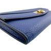 Salvatore Ferragamo 220023CALF GanciniMetal leather Purse Navy leather Used