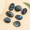 1pc Labradorite Heart Shape Palm Stone Worry Stone Therapy Smooth Gemstone for Reiki Healing Crystal Meditation Feng Shui Decor