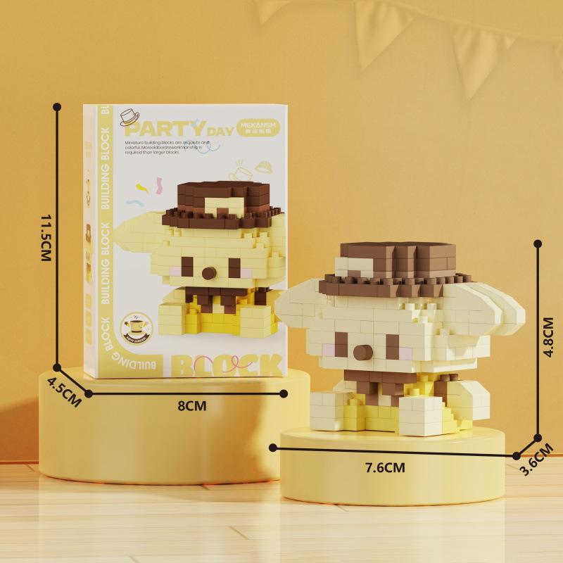 New Creative Micro-particle Toy Building Blocks K226-K248 Hat Party Animation Cartoon Series Educational Leisure Toys