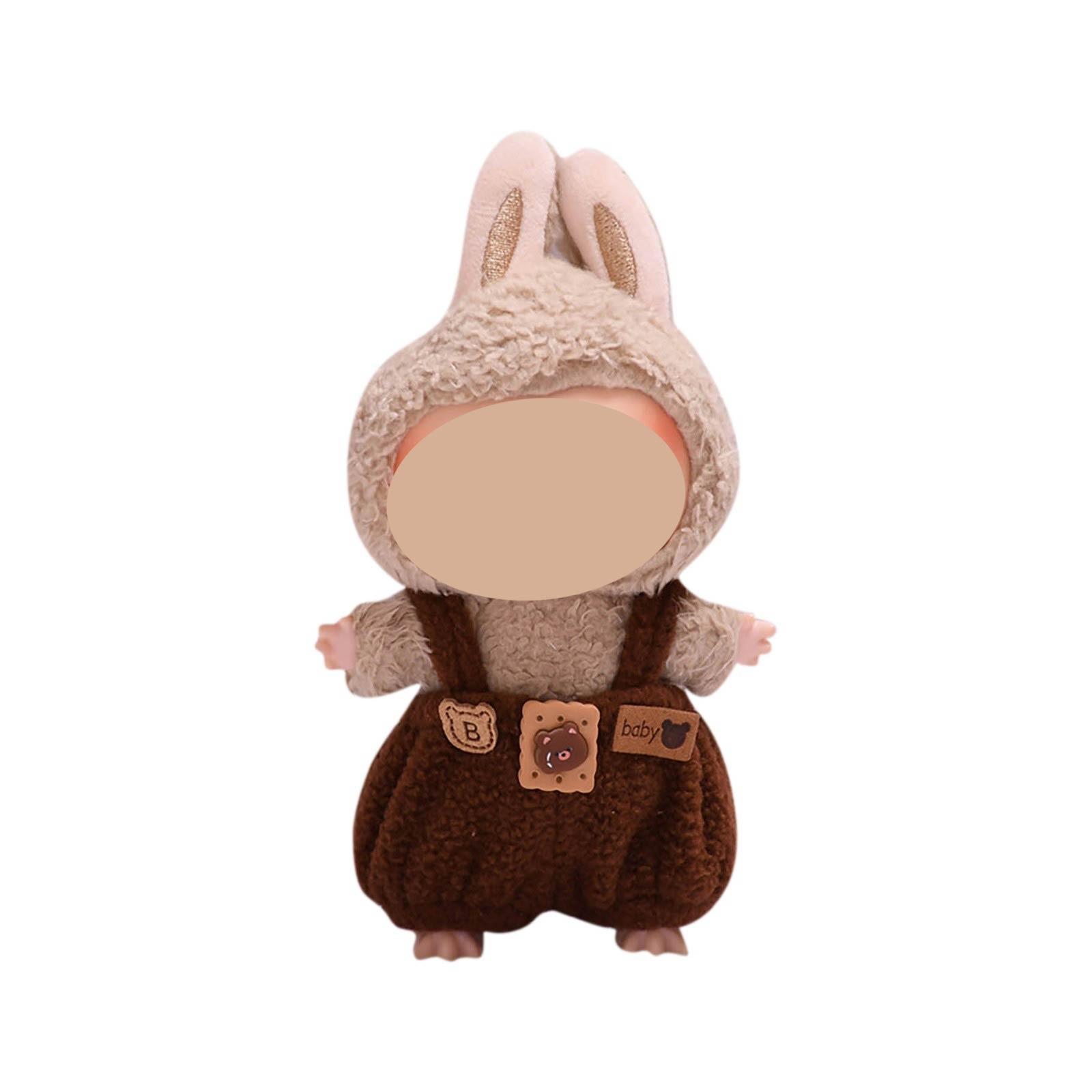 

Забавная одежда для кукол, плюшевые игрушки в стиле аниме и милые аксессуары,милые куклы одежда One Size светло-коричневого