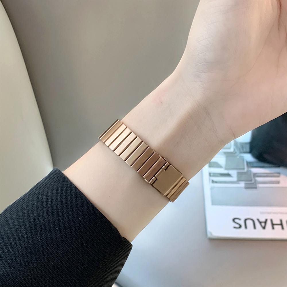 

Slim Metal Band For Samsung Galaxy Fit3 Stainless Steel Buckle Bracelet Replacement Men Women Strap For Samsung Galaxy Fit3 For Galaxy Fit 3 золотой