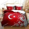 Al Bayrak Turkse Vlag Beddengoed Set Dekbedovertrek Bedset Dekbedovertrek Kussensloop Dekbed King Queen Size Jongens Volwassenen Beddengoed
