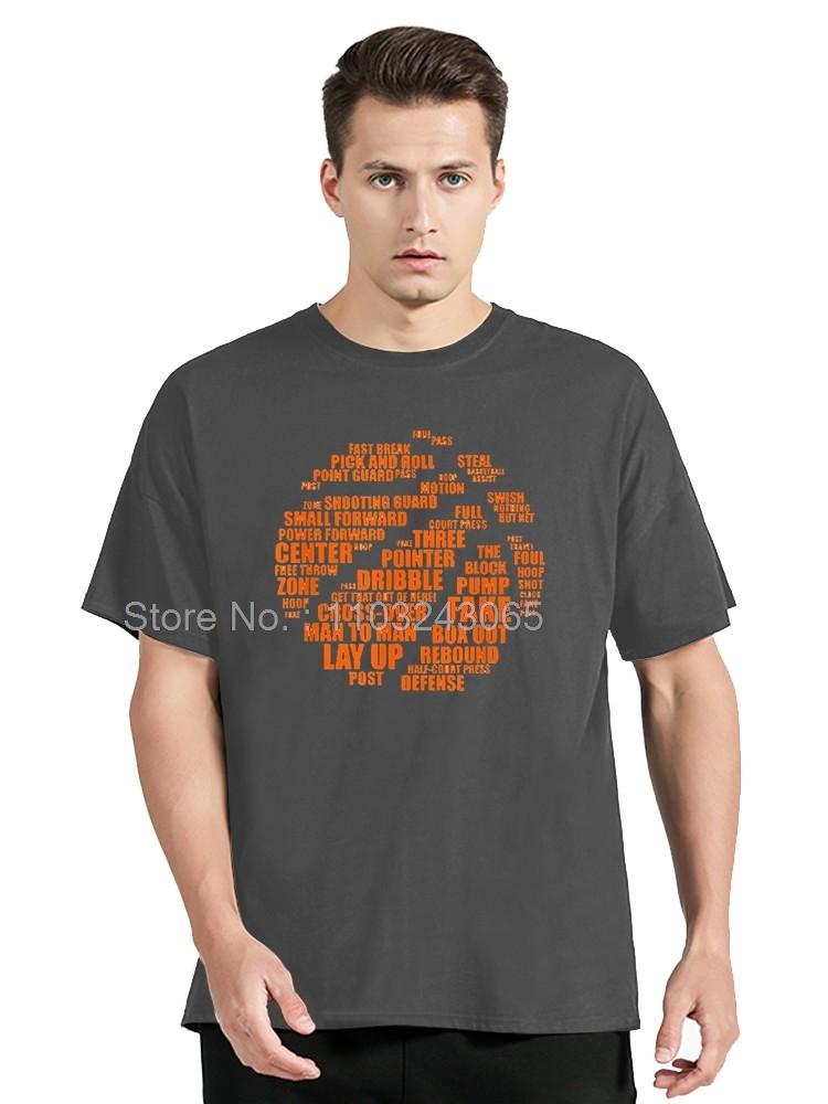 Basketball Terms Motivational Word Cloud TShirt Casual Fitness T Shirt Cotton Tops Tees Unisexs Clothing Oversized Unisex Tshirt