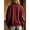 TIFICY Women's Fashion Casual Leopard Print Spring Fall Long Sleeve POLO Neck Pullovers & Long Sleeves