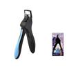 U-Shaped French False Nail Scissors Nail Clipper Adjustable Nail Tip Cutter Trimmer Manicure With Sizer Precise Cutting